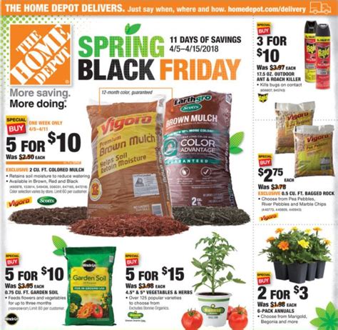 home depot spring sale 2024 dates